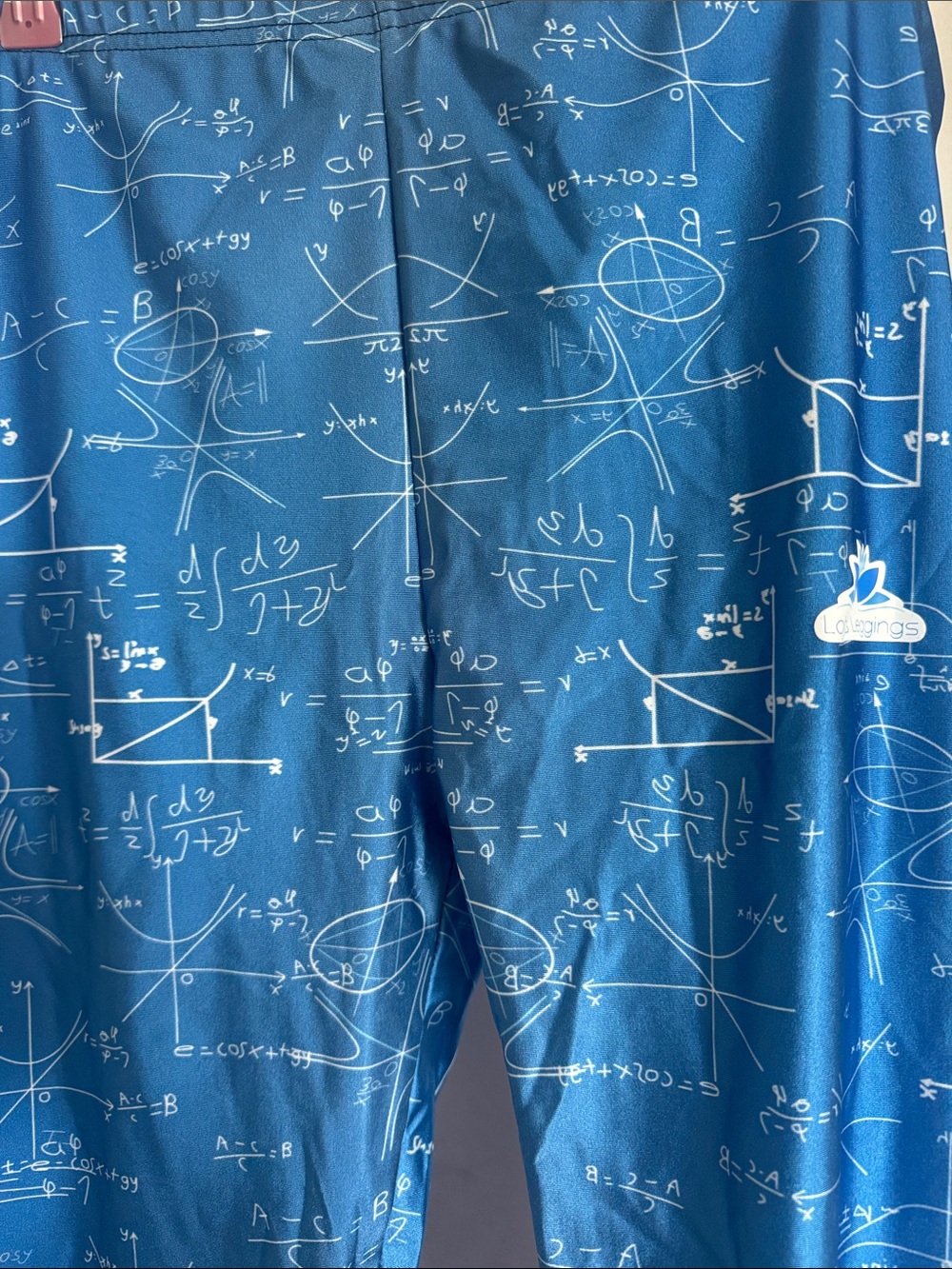 Lotus Leggings Light Blue & Black XXL Leggings